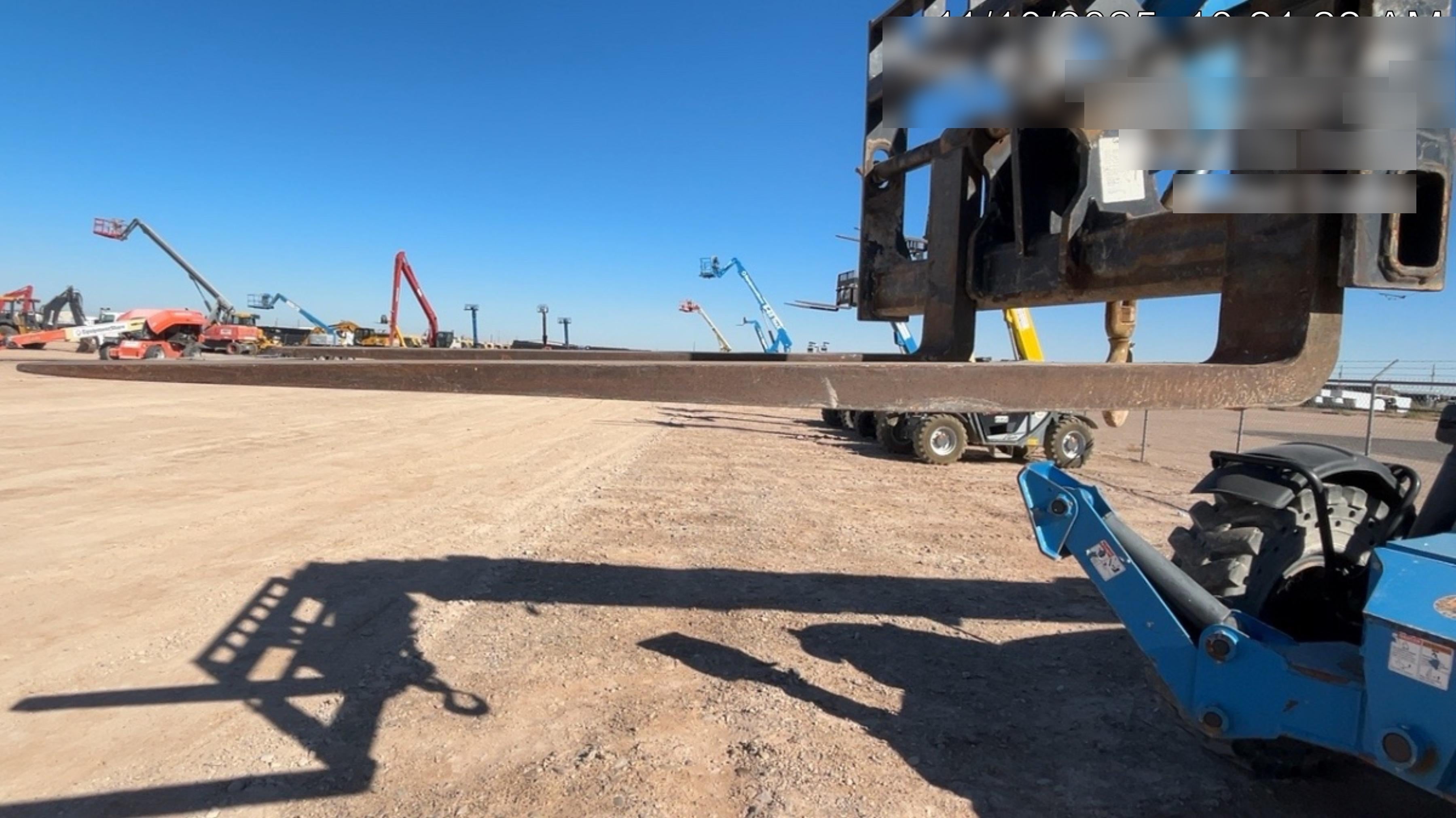 2018 Genie GTH-1056 Genie GTH-1056 w/ROPS, Work Lights, Solid Tires, RH Cab Mesh, Beacon, 60" Carriage and Forks