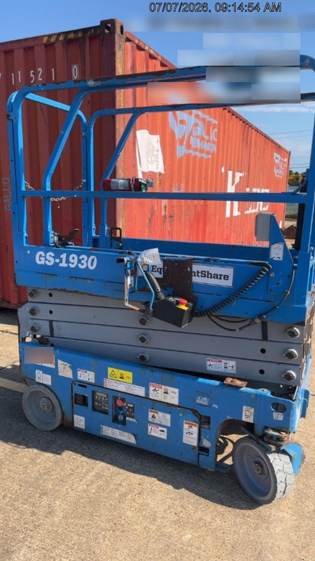 2019 Genie GS-1930 Fixed Rails with Chain Entry