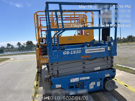 2020 Genie GS-1930 Solid Non Marking Tires, Beacon, Folding rails with half height swing gate