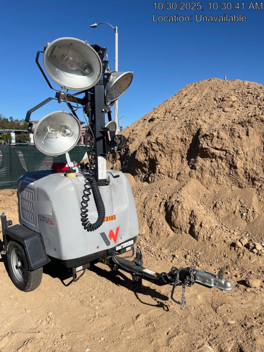 2019 Wacker Neuson LTV6L-MH Wacker Neuson LTV6L Mobile Light Tower w/Fuel Level Sensor Installed
