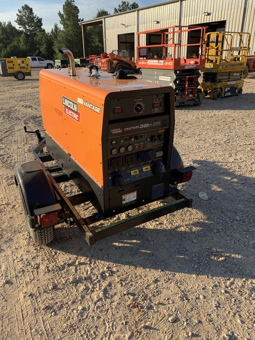 2021 Lincoln Electric Vantage 322 Vantage 322 Ready Pak 3 w/ Decals, ORANGE (includes trailer, cable rack, fender light kit) NO Telematics