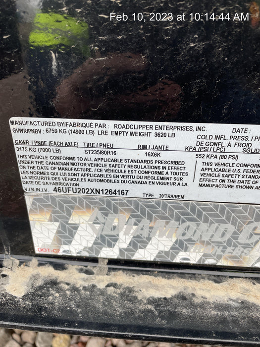 2022 DIAMOND C TRAILERS HDT-20T