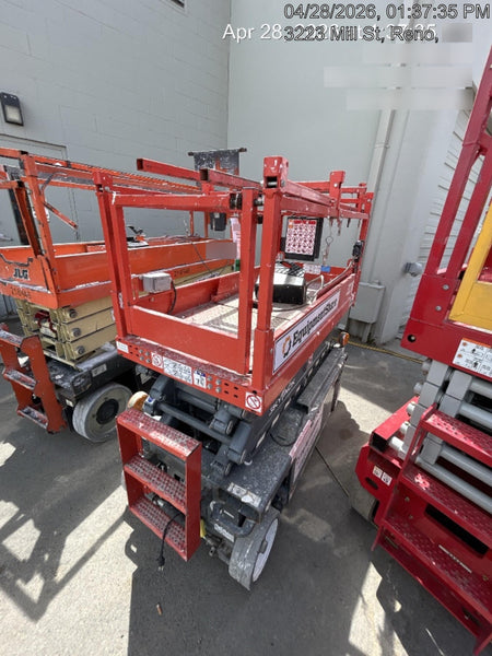 2020 Skyjack SJIII-3219 Solid NM Tires, Half height spring hinged entry gate, Dual Beacons, 800W Inverter