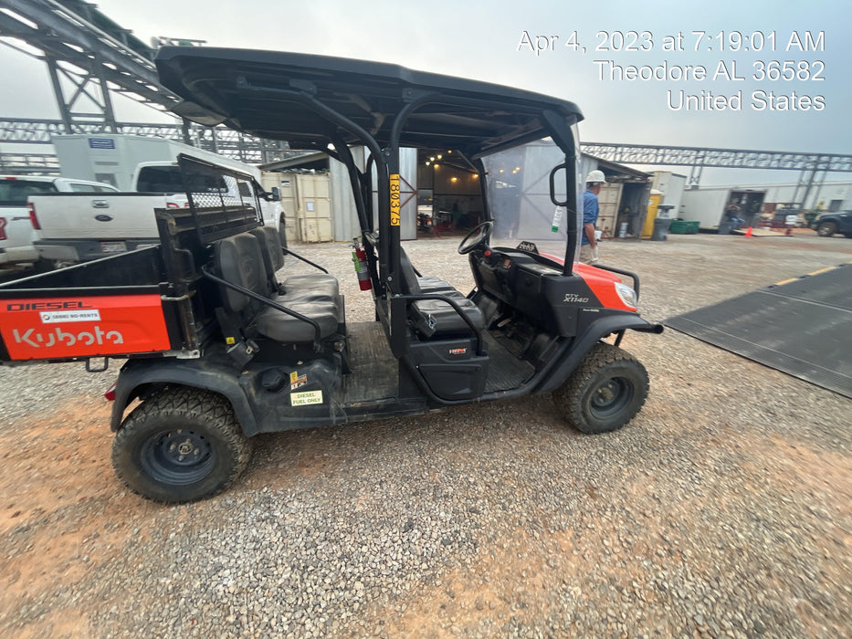 2021 Kubota RTV-X1140W-H Plastic Canopy, Windshield Acrylic Clear, LED Strobe Light, Wire Harness Kit, Back up Alarm