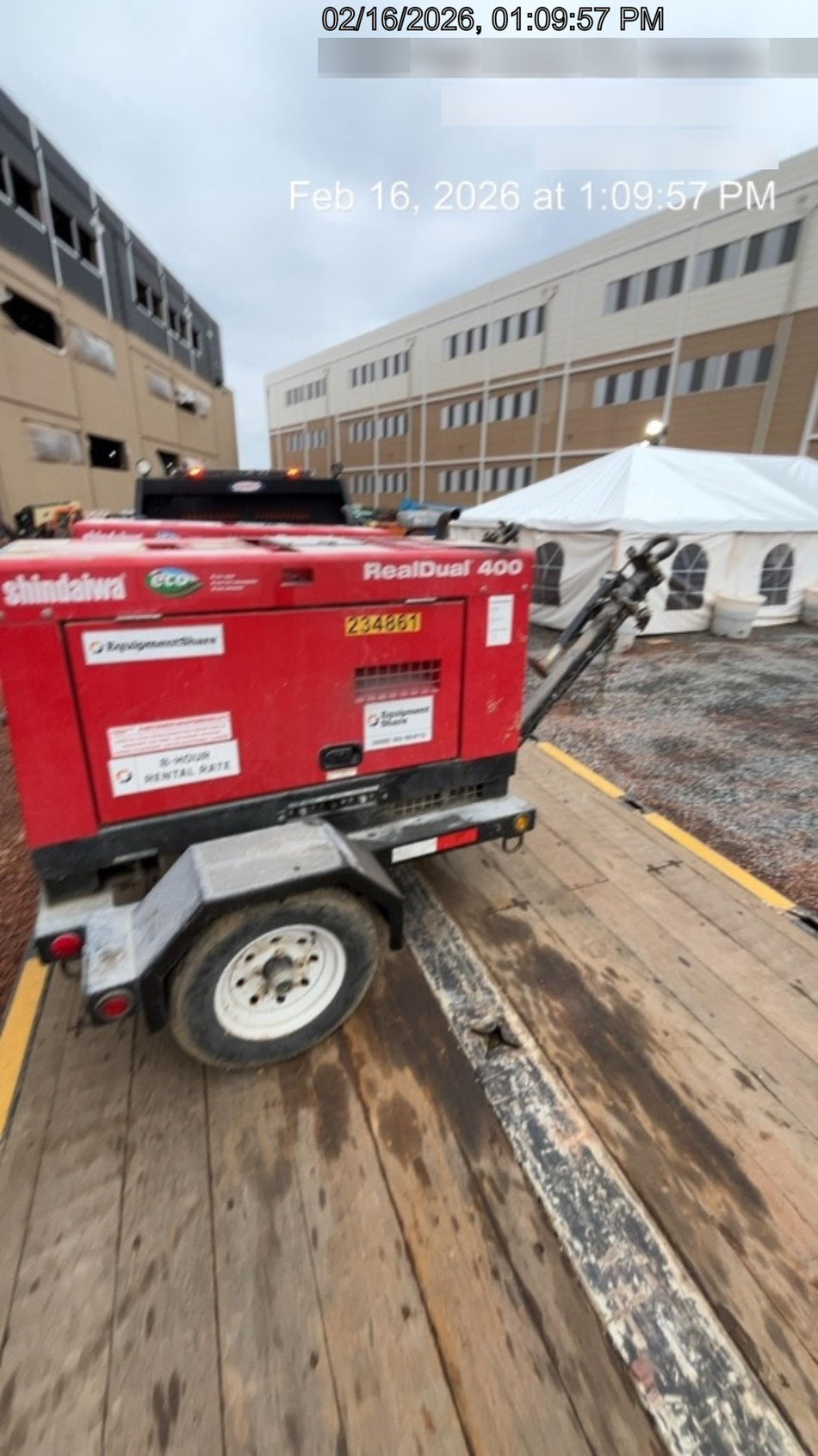 2022 Shindaiwa DGW400MDL Kubota D902 Engine, 23 HP, Dual Op Welder, Wire, Arc, Droop Stick, Tig, and CC Stick Functionality, Simulphase, 3 Phase and 1 Phase Gen Output, Single Axle NB Trlr, Slr Trckl Chrg 12V 12W, Fire Ext