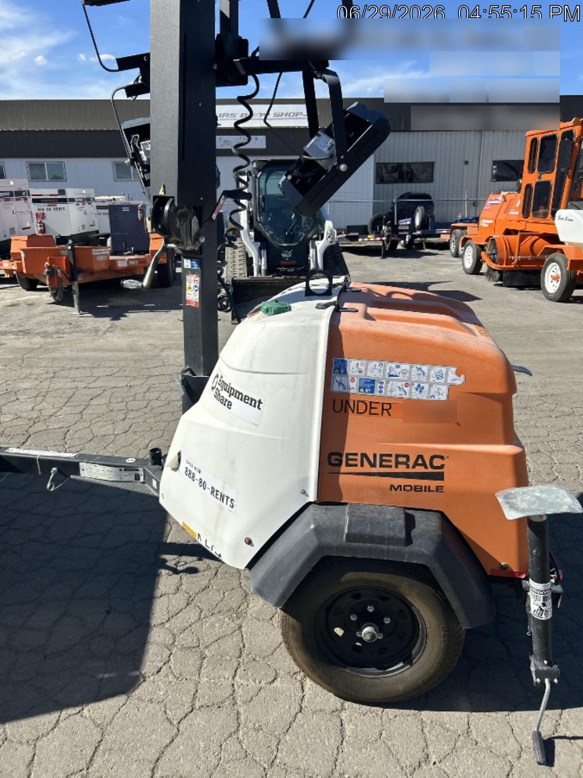 2023 Generac MLT2 Diesel, Flex Switch 120V Input, Powerzone Controller, (4) 320W LED Lights, 4kW Generator, 39.9 Gal Fuel Tank, 2" Ball, T3