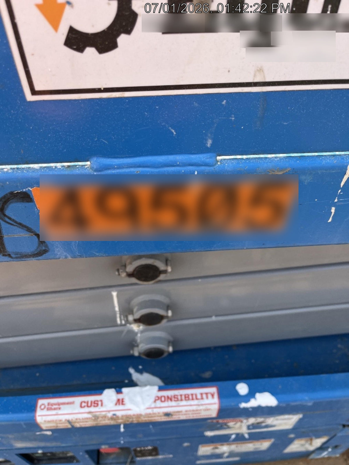 2019 Genie GS-1930 Fixed Rails with Chain Entry