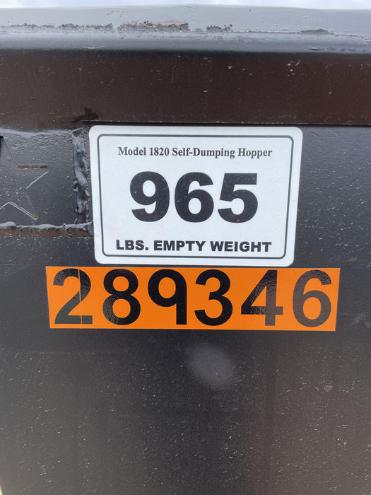 2023 STAR INDUSTRIES M-1820 - Self-Dump Hopper