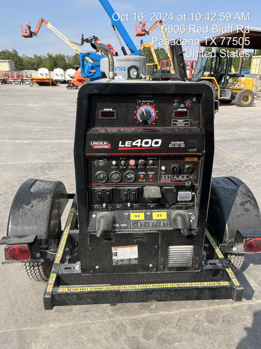 2024 Lincoln Electric LE400 Kubota V1505, Trlr, Cable Rack, Light Kit, ES Decals, T3