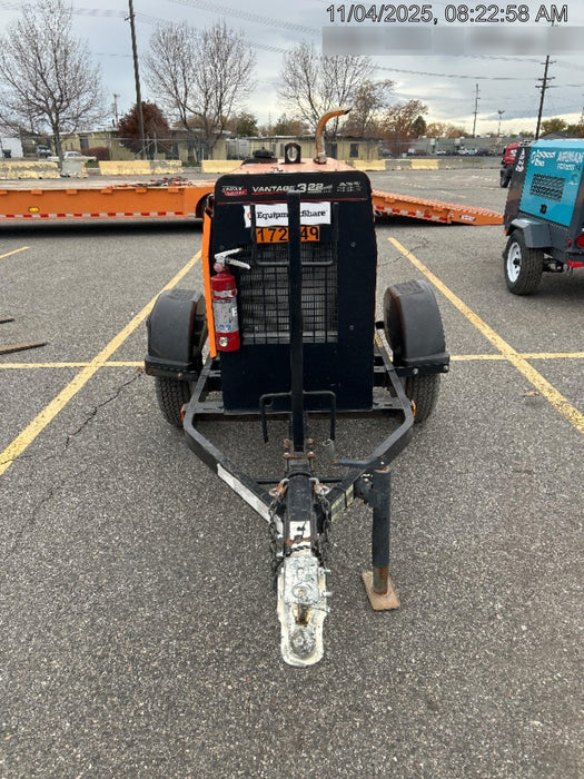 2021 Lincoln Electric Vantage 322 Vantage 322 Ready Pak 3 w/ Decals, ORANGE (includes trailer, cable rack, fender light kit) NO Telematics