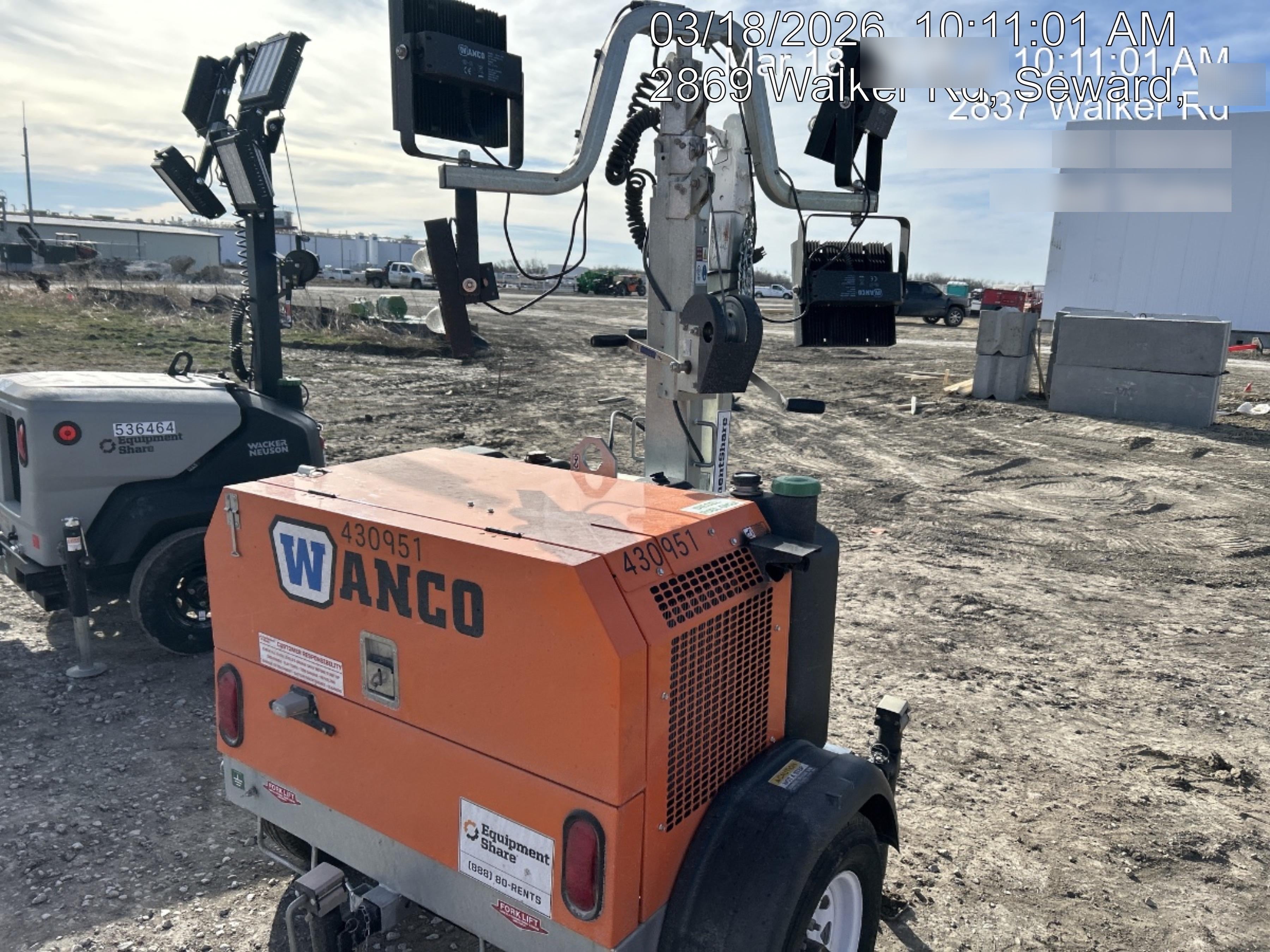 2024 Wanco WLTT-4MM4K Diesel, Deep Sea Controller, Shore Power Plug, Auto Start, (4) 350W LED Floodlights, 4kW Generator, 60 Gal Fuel Tank, 2" Ball, T3