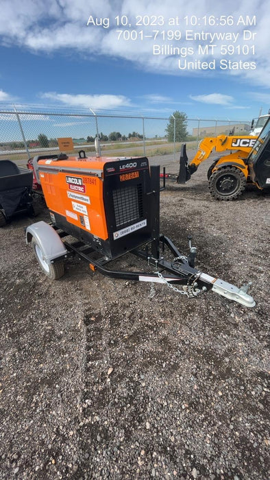 2023 Lincoln Electric LE400 Kubota V1505, Trlr, Cable Rack, Light Kit, ES Decals, T3