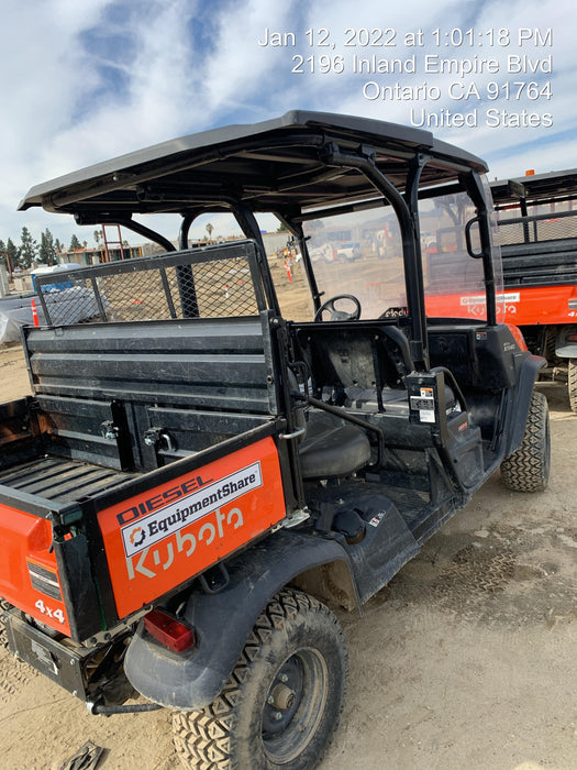 2021 Kubota RTV-X1140W-H Plastic Canopy, Windshield Acrylic Clear, LED Strobe Light, Wire Harness Kit, Back up Alarm