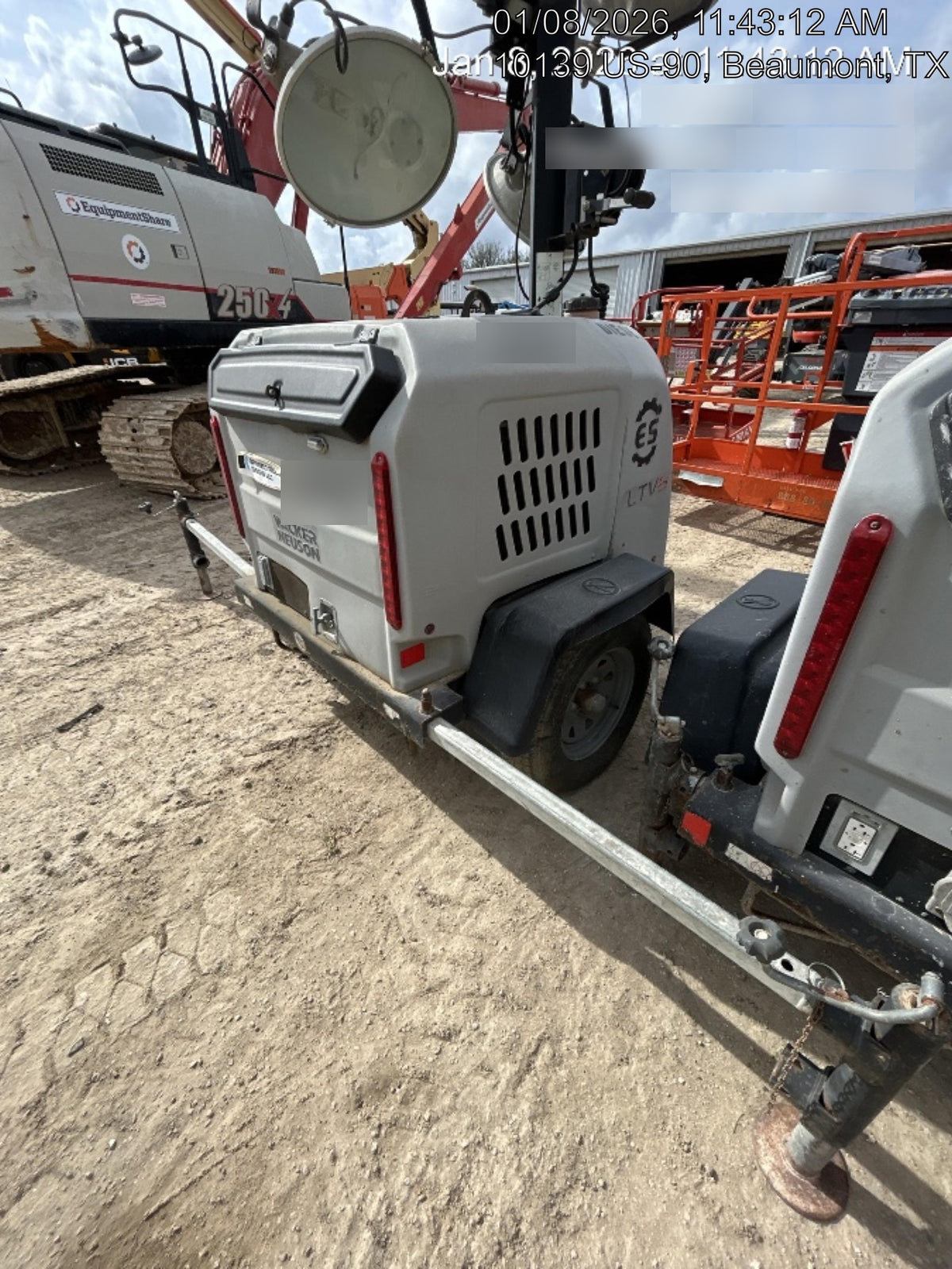 2018 Wacker Neuson LTV6L-MH Wacker Neuson LTV6L Mobile Light Tower w/Fuel Level Sensor Installed