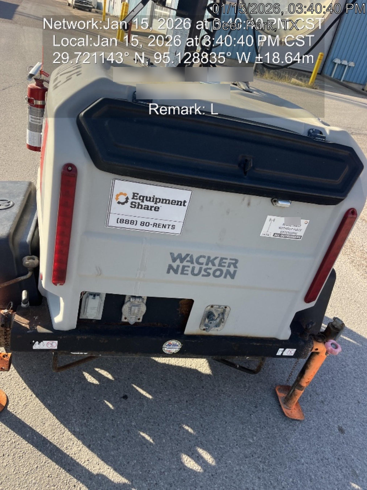 Wacker Neuson LTV6K-MH Wacker Neuson LTV6K Towable Light Tower