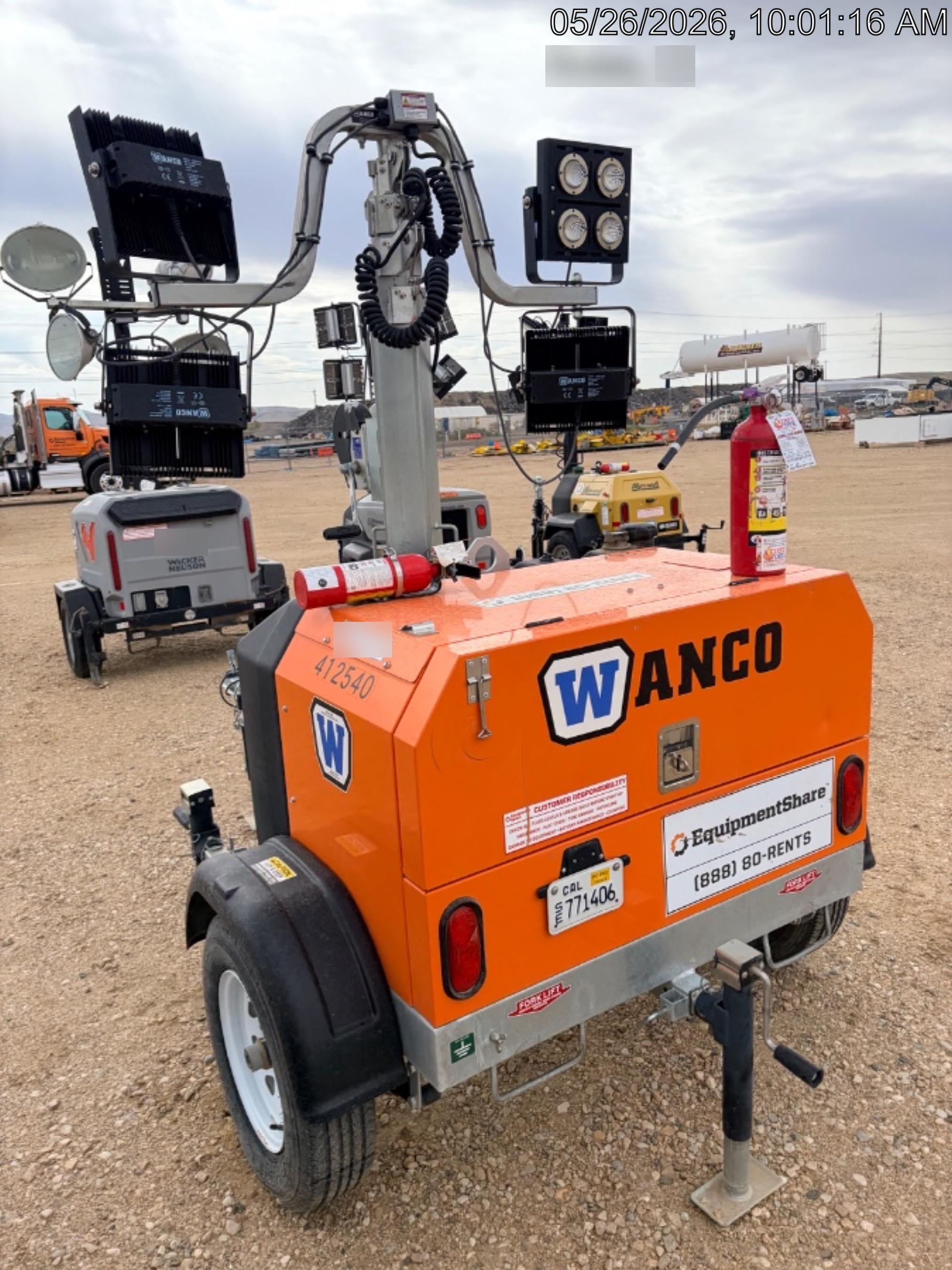 2024 Wanco WLTT-4MM4K Diesel, Deep Sea Controller, Shore Power Plug, Auto Start, (4) 350W LED Floodlights, 4kW Generator, 60 Gal Fuel Tank, 2" Ball, T3