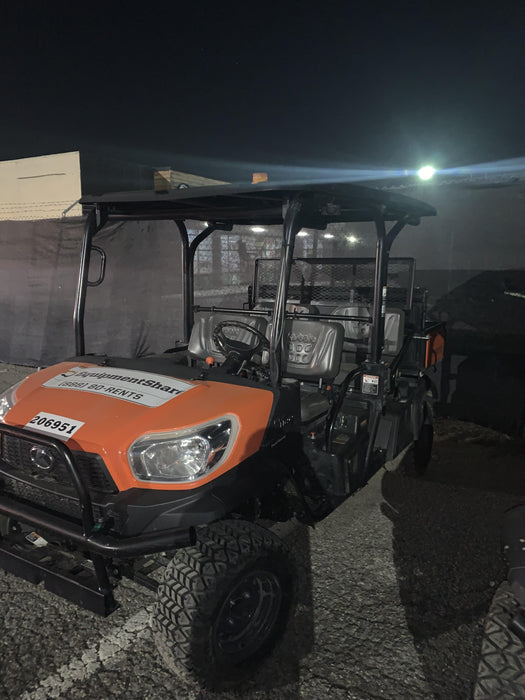 2022 Kubota RTV-X1140W-H Plastic Canopy, Windshield Acrylic Clear, LED Strobe Light, Wire Harness Kit, Back up Alarm
