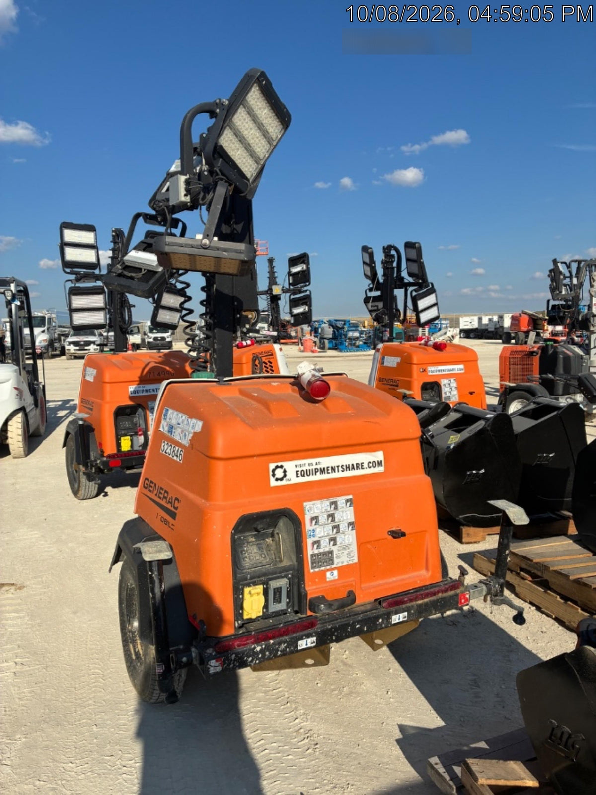 2023 Generac MLT2 Diesel, Flex Switch 120V Input, Powerzone Controller, (4) 320W LED Lights, 4kW Generator, 39.9 Gal Fuel Tank, 2" Ball, T3