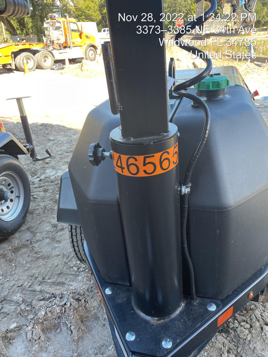 2022 Allmand NLV3GR (4) LED Light Fixture 350W, 23' Vertical Mast, 3kW Prime, Towable