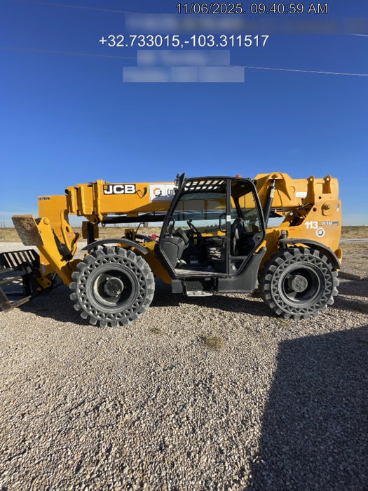2020 JCB 512-56 Canopy, 74Hp, Solid Tires, Work Lights, Beacon, Aux Hydraulics, Back up Alarm, Lifting Eye, ES Decals