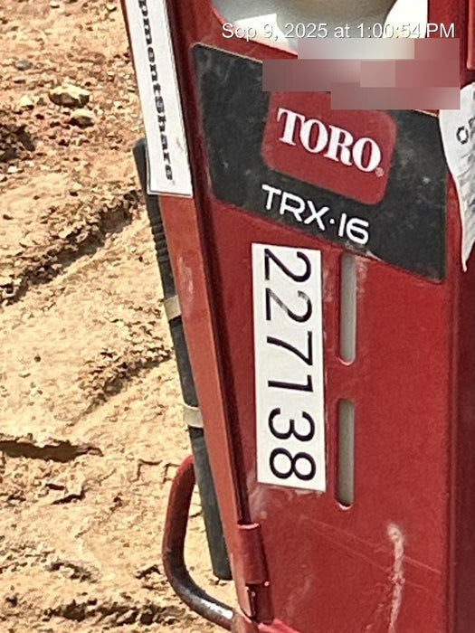 2022 TORO TRX-16