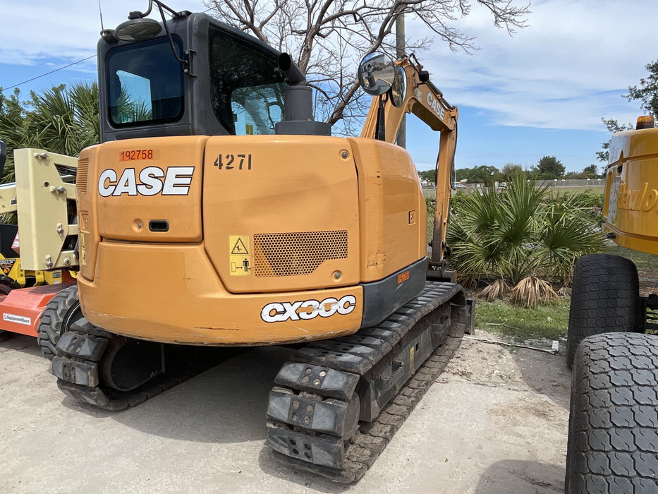 2018 Case CX80C CLOSED CAB, A/C, RUBBER TRACKS PADS, 7'-2" ARM
