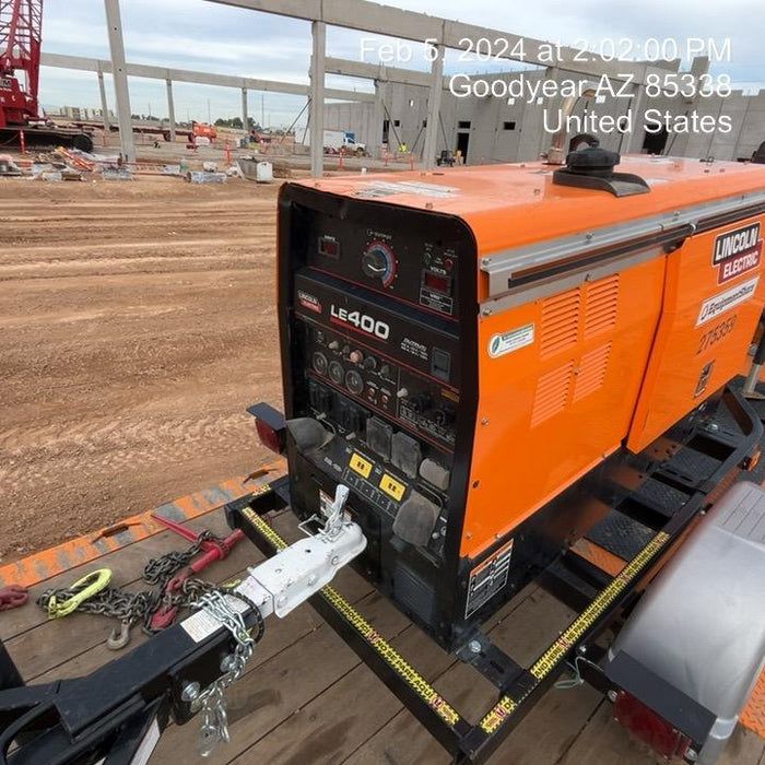 2022 Lincoln Electric LE400 Kubota V1505, Trlr, Cable Rack, Light Kit, ES Decals, T3