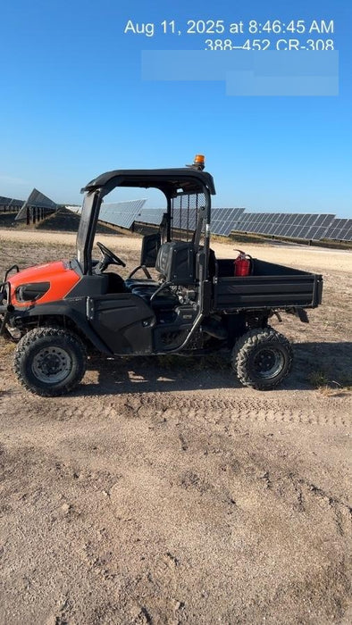 2019 Kubota RTV-XG850WL-H 4wd Utility Cart, Gas, 2 Seat, LED Strobe, Windshield Tempered Glass, Plastic Canopy, Wire Harness Kit, Backup Alarm