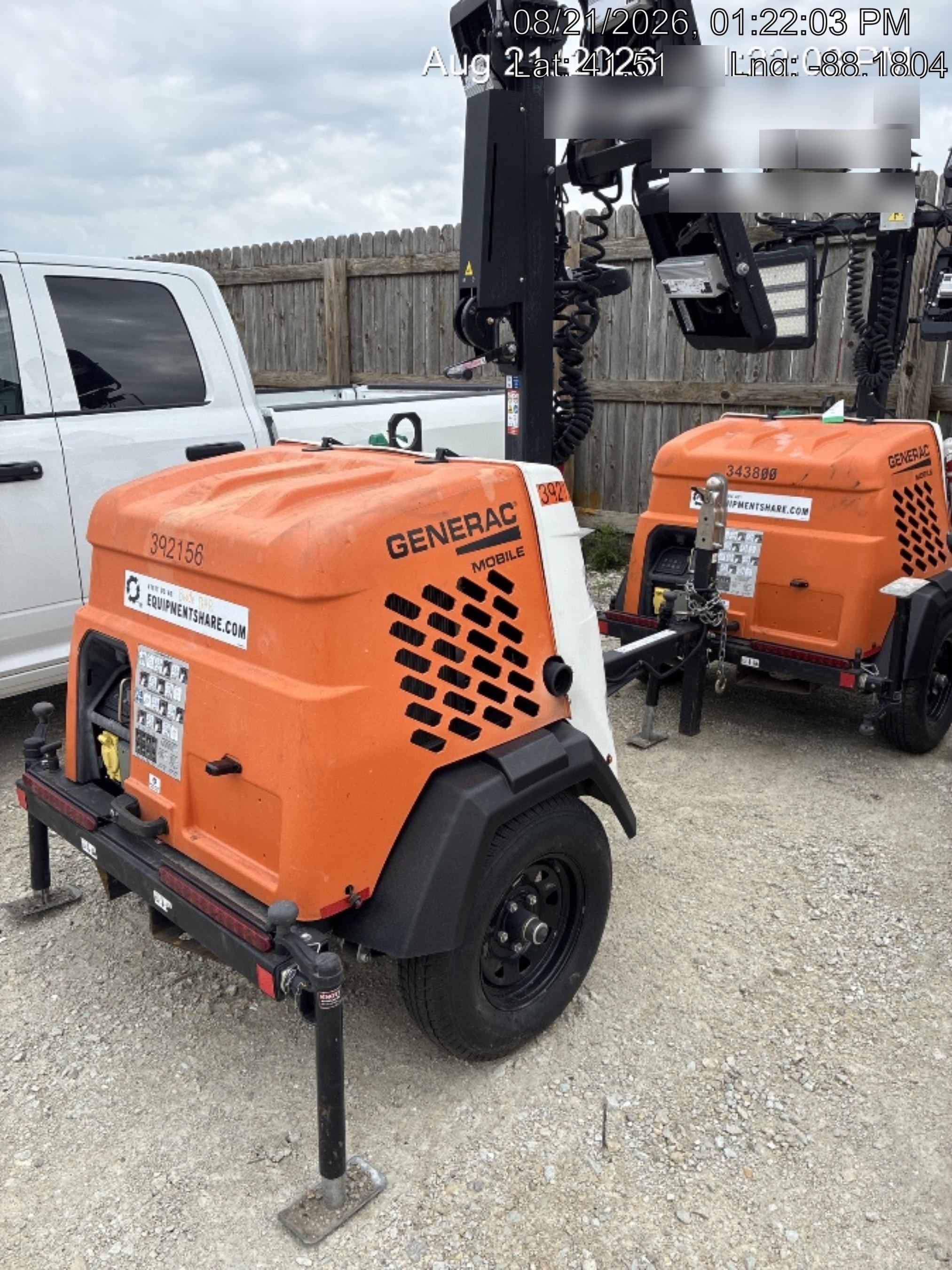 2024 Generac MLT2 Diesel, Flex Switch 120V Input, Powerzone Controller, 
(4) 320W LED Lights, 4kW Generator, 39.9 Gal Fuel Tank, 2" Ball, T3