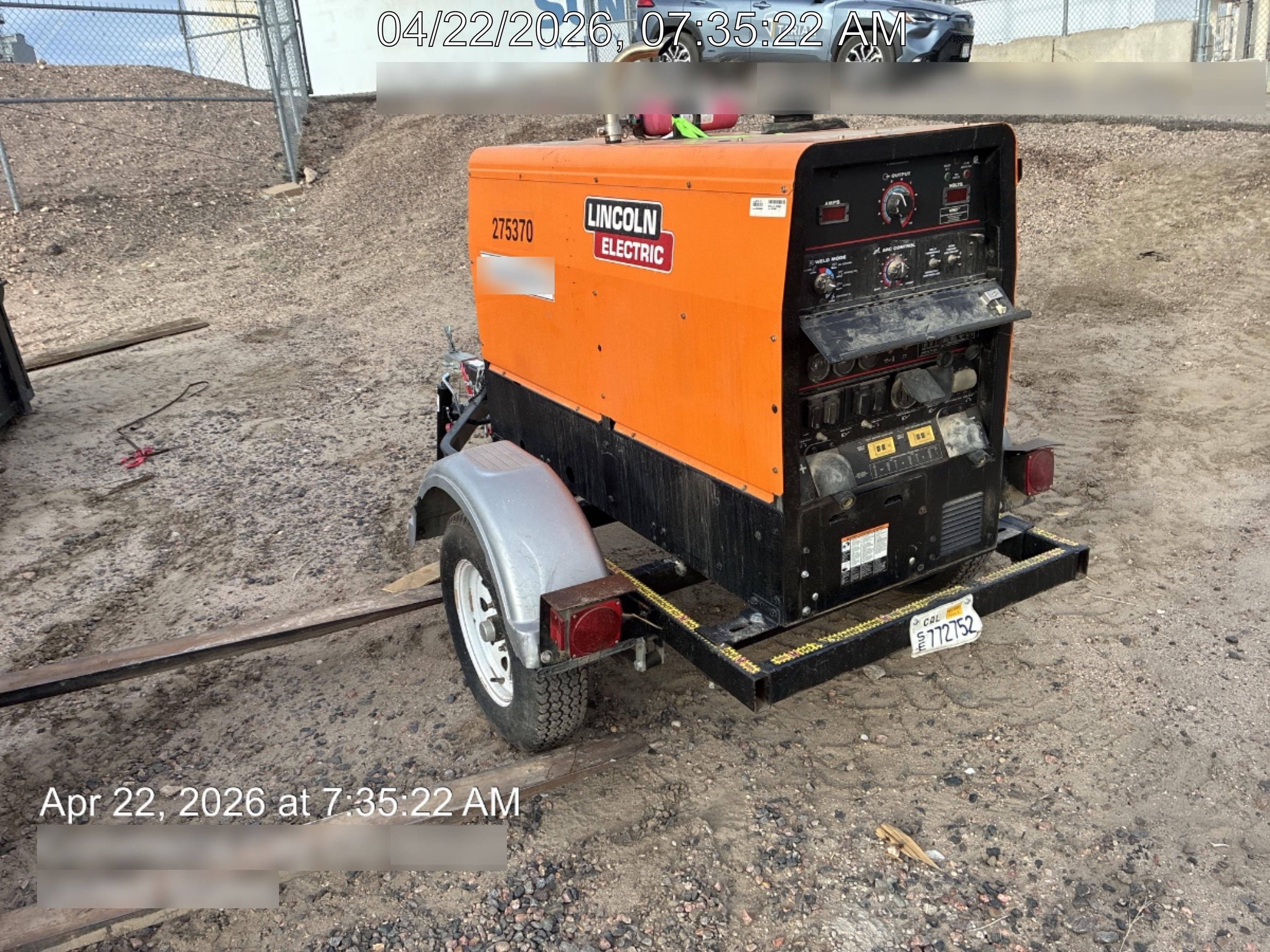2022 Lincoln Electric LE400 Kubota V1505, Trlr, Cable Rack, Light Kit, ES Decals, T3