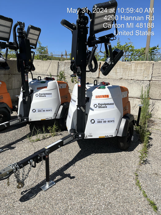 2024 Generac MLT2 Diesel, Flex Switch 120V Input, Powerzone Controller, 
(4) 320W LED Lights, 4kW Generator, 39.9 Gal Fuel Tank, 2" Ball, T3