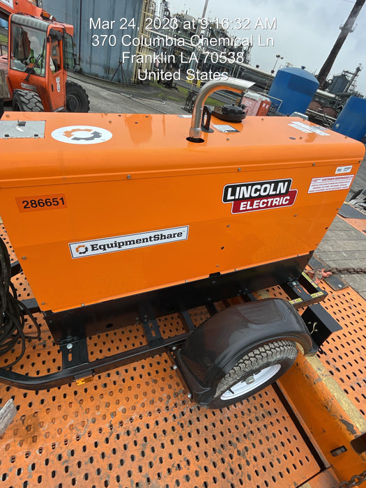 2022 Lincoln Electric LE400 Kubota V1505, Trlr, Cable Rack, Light Kit, ES Decals, T3