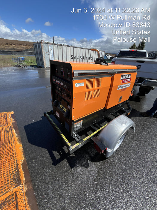 2022 Lincoln Electric LE400 Kubota V1505, Trlr, Cable Rack, Light Kit, ES Decals, T3