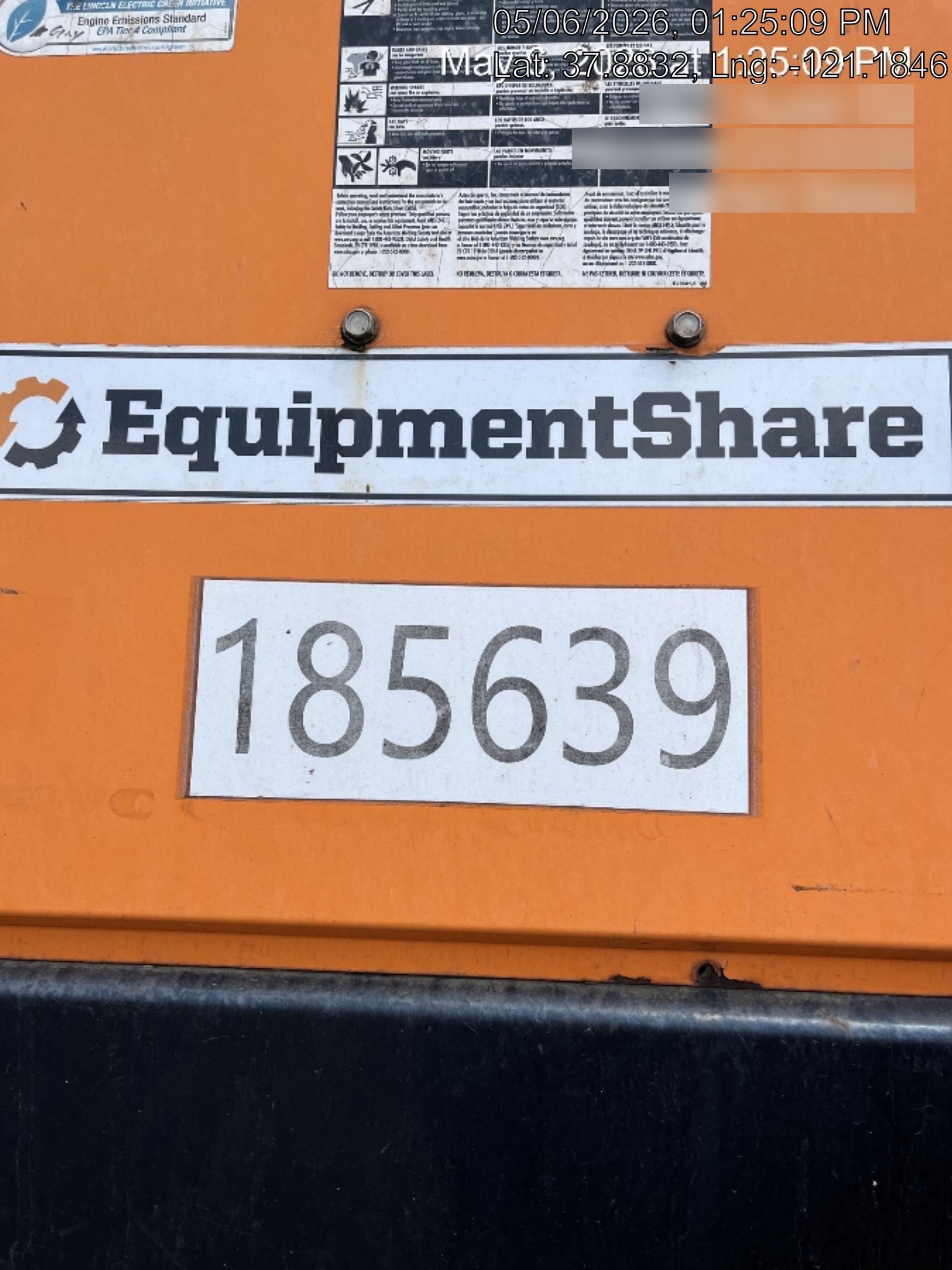 2021 Lincoln Electric Vantage 549X Ready Pak 3, ORANGE (includes trailer, cable rack, fender light kit)