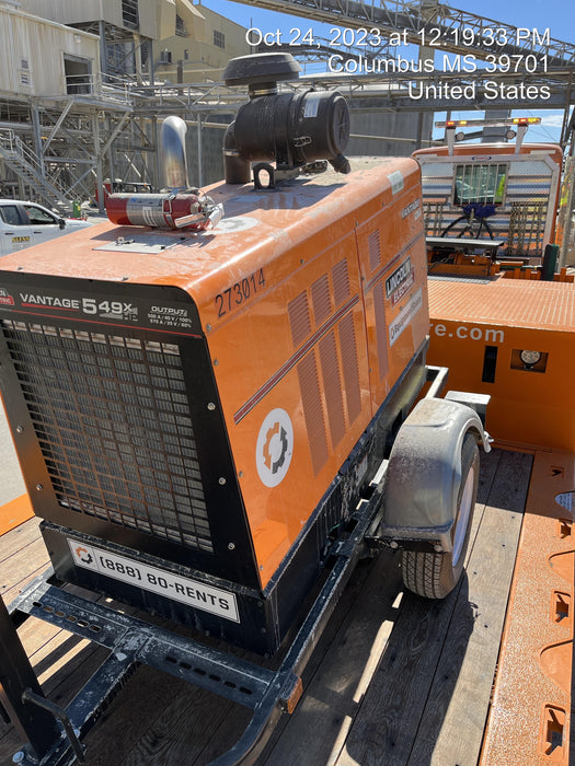 2022 Lincoln Electric Vantage 549X Crosslink Technology, Trailer Mounted, ES Decals, T3