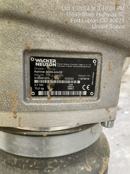 2024 WACKER NEUSON BS68-4Ab/28