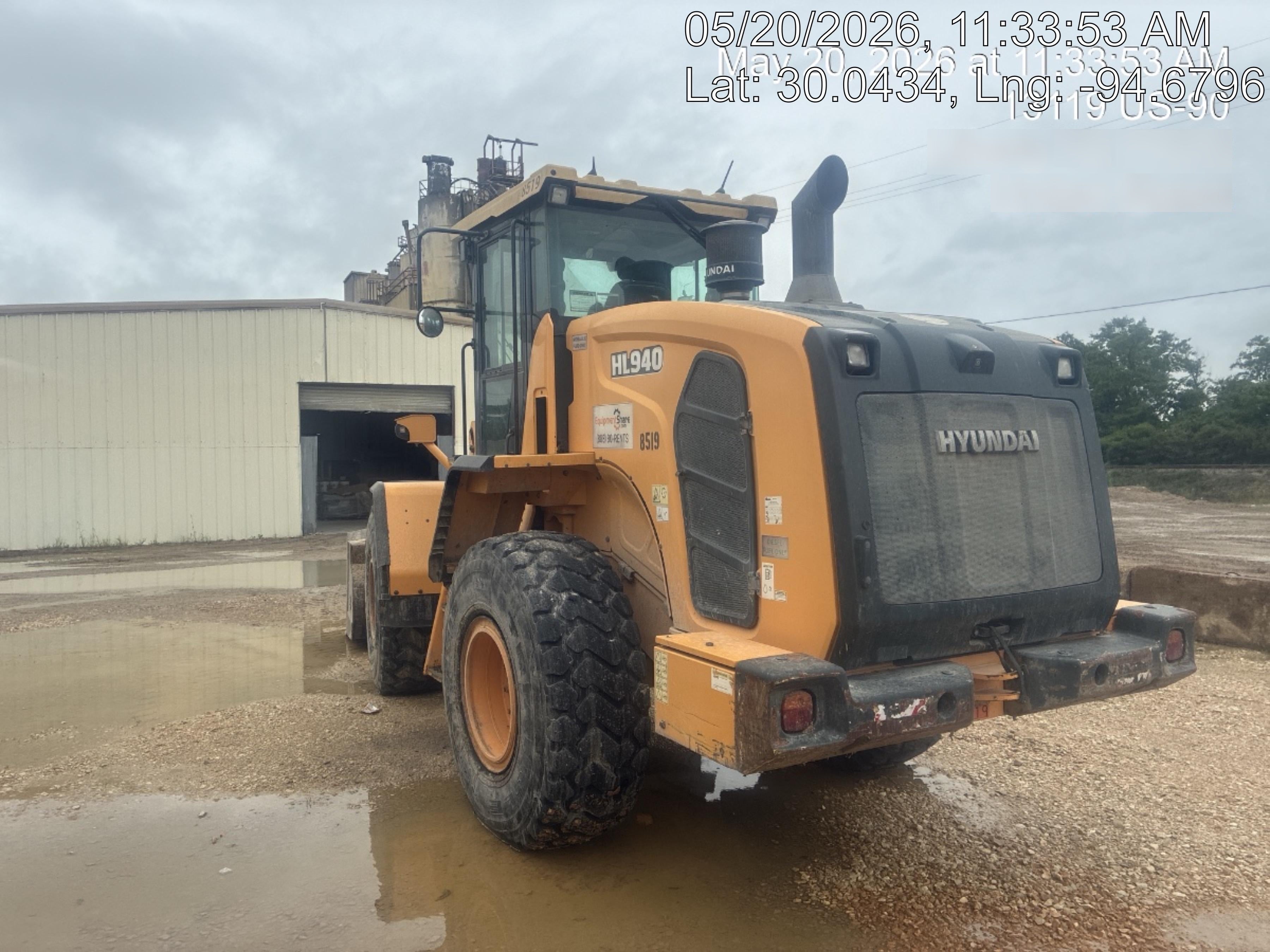 2018 Hyundai HL940 HL 940 Wheel loader, Werk Brau JRB quick coupler, 2.5 yd bucket, and Forks