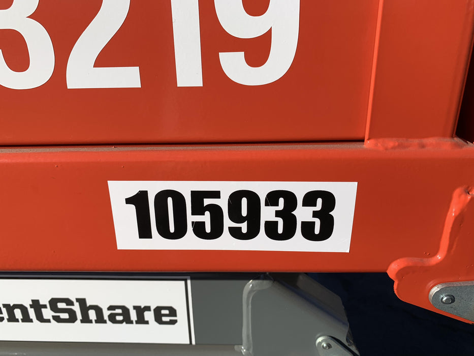 2020 Skyjack SJIII-3219 Solid NM Tires, Half height spring hinged entry gate, Dual Beacons, 800W Inverter