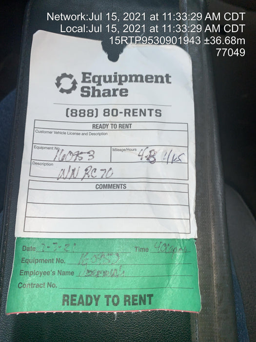 2021 WACKER NEUSON RC70