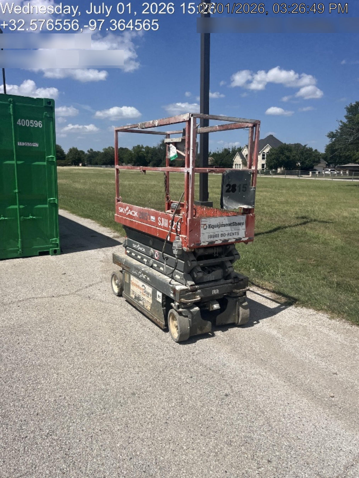 2017 Skyjack SJIII-3219 Standard, Skycode