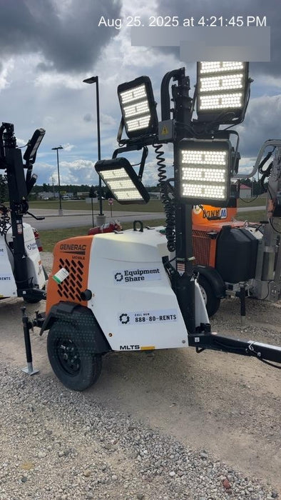 2024 Generac MLT2 Diesel, Flex Switch 120V Input, Powerzone Controller, 
(4) 320W LED Lights, 4kW Generator, 39.9 Gal Fuel Tank, 2" Ball, T3