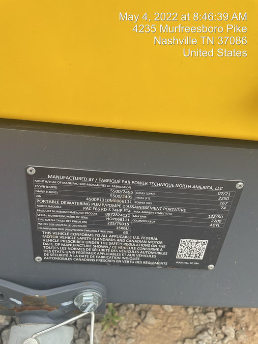 2021 ATLAS COPCO PAC F66 KD-S