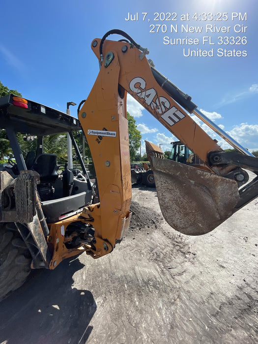 2018 Case 580N STANDARD HOE, ROPS, PILOT CONTROLS, AUX HYD