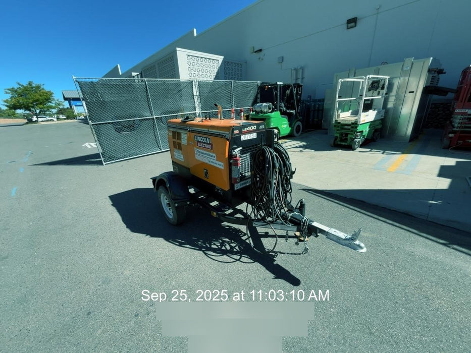 2023 Lincoln Electric LE400 Kubota V1505, Trlr, Cable Rack, Light Kit, ES Decals, T3