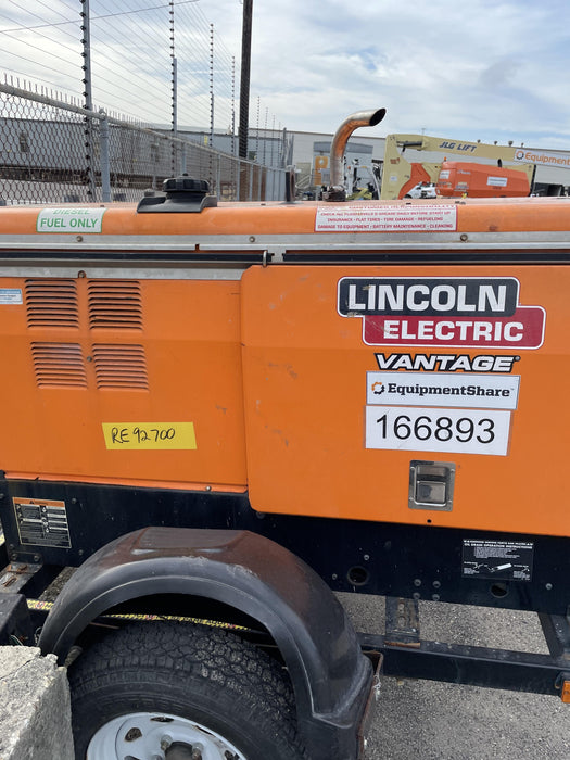 2021 Lincoln Electric Vantage 322 Vantage 322 Ready Pak 3 w/ Decals, ORANGE (includes trailer, cable rack, fender light kit) NO Telematics