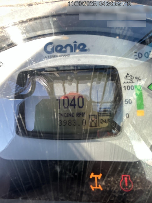 2019 Genie GTH-1056 6' Forks* Genie GTH-1056 w/Enclosed Cab w/HVAC, Work Lights, Solid Tires, Beacon, 60" Carriage and Forks