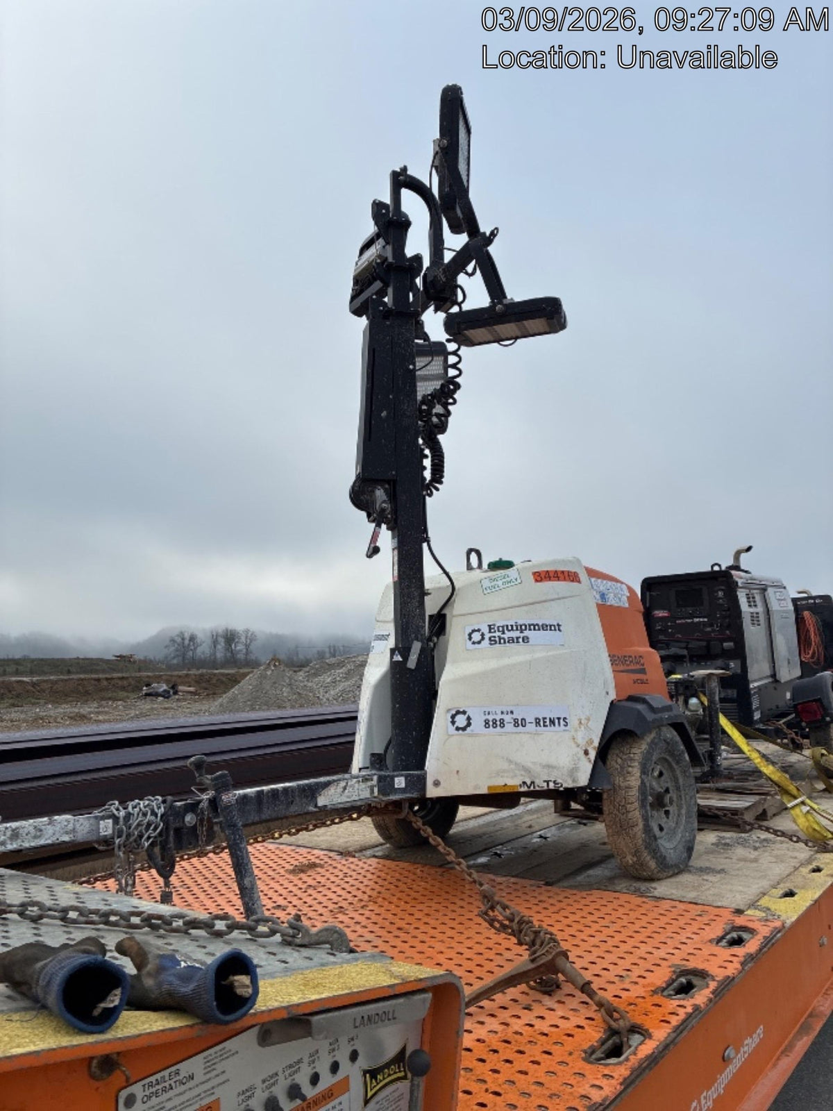 2023 Generac MLT2 Diesel, Flex Switch 120V Input, Powerzone Controller, (4) 320W LED Lights, 4kW Generator, 39.9 Gal Fuel Tank, 2" Ball, T3