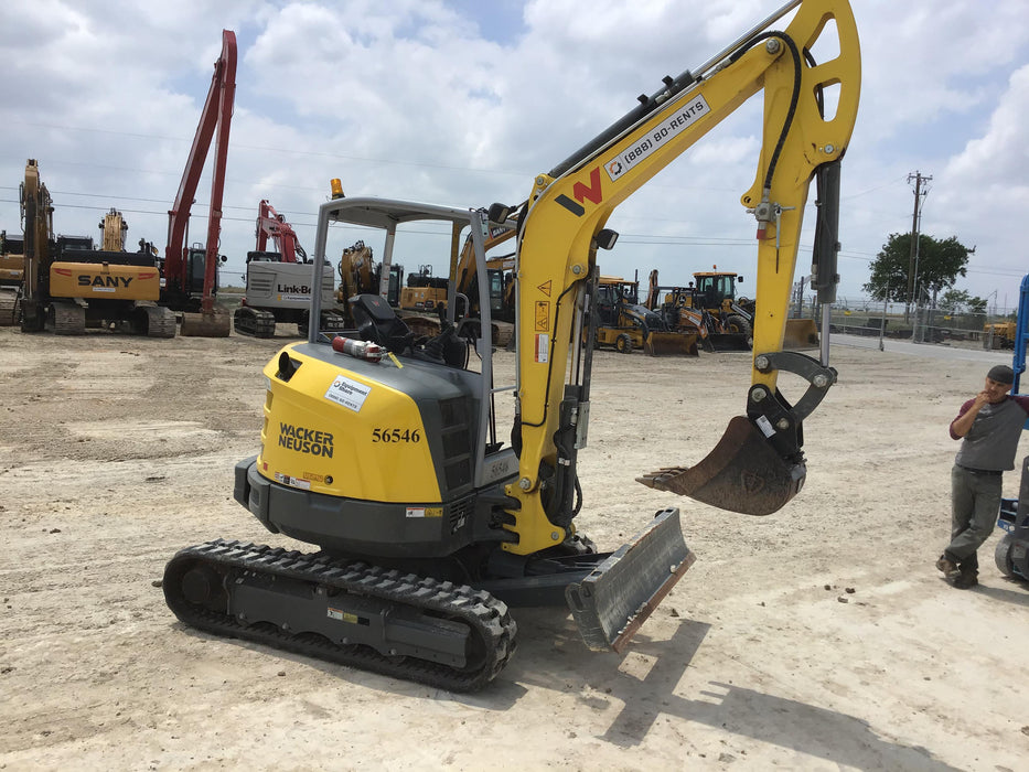 2020 Wacker Neuson EZ36 MX,TRK,LONG,CANOPY w/QC Coupler, 12"/18"/24" HD Buckets