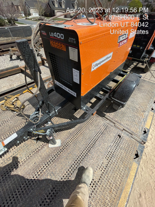 2022 Lincoln Electric LE400 Kubota V1505, Trlr, Cable Rack, Light Kit, ES Decals, T3