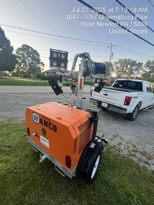 2024 Wanco WLTT-4MM4K Diesel, Deep Sea Controller, Shore Power Plug, Auto Start, (4) 350W LED Floodlights, 4kW Generator, 60 Gal Fuel Tank, 2" Ball, T3